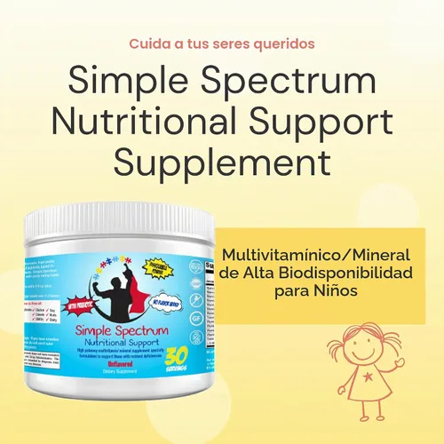 Vista 2 de Suplemento Vitamínico Simple Spectrum, Apoyo Nutricional, Sin Azúcares Añadidos ni Ingredientes Artificiales