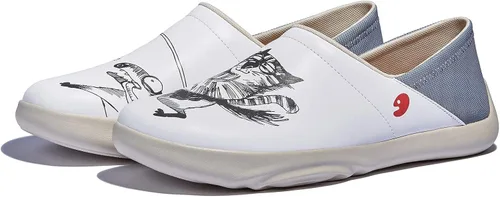 Vista 3 de UIN Zapatos de viaje artísticos para mujer, mocasines pintados informales, ligeros, cómodos, a la moda, Mojácar