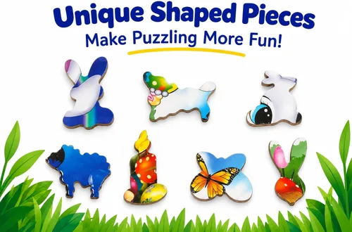 Vista 2 de Just Smarty Rompecabezas de Pascua para niños y niñas, 26 piezas
