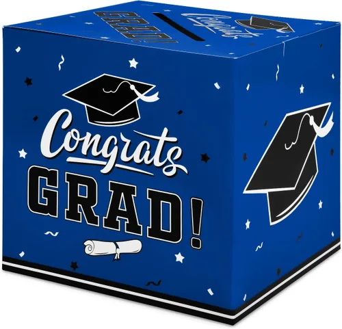 Vista 10 de Gatherfun Decoraciones de fiesta de graduación, caja de tarjetas de graduación para regalos de fiesta de graduación, suministros de fiesta