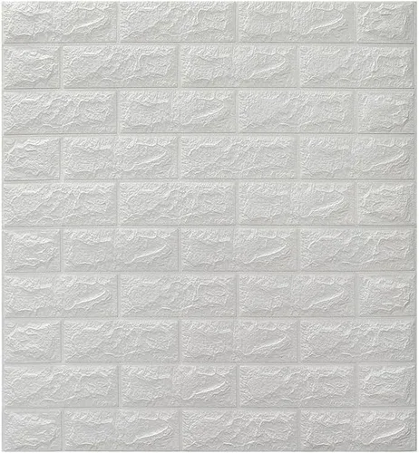 Vista 6 de Adhesivos de pared de ladrillo 3D, papel tapiz 3D para pegar y despegar, paneles de ladrillos de imitación de espuma autoadhesiva, impermeables