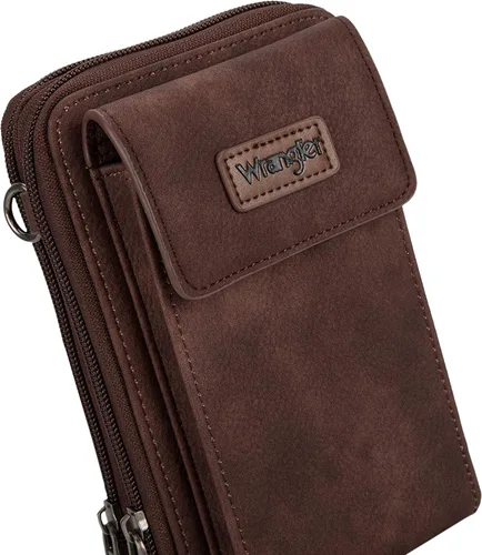 Vista 3 de Wrangler - Bolsas cruzadas para teléfono celular para mujer, monederos con ranuras para tarjetas de crédito