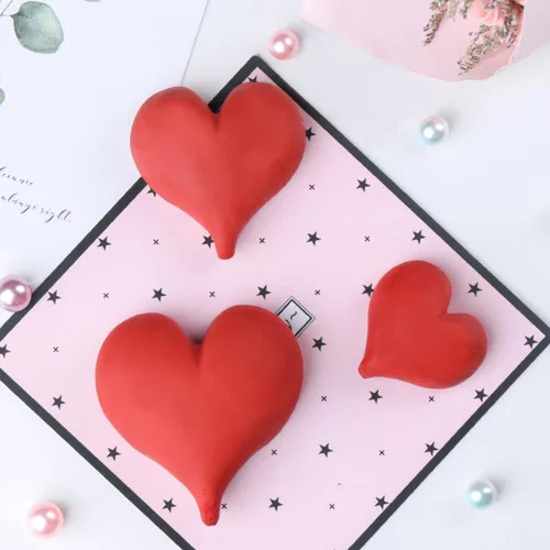Vista 9 de Growtail 3 moldes de fondant en forma de corazón para decoración de galletas, joyas, pasteles, chocolate, pasteles
