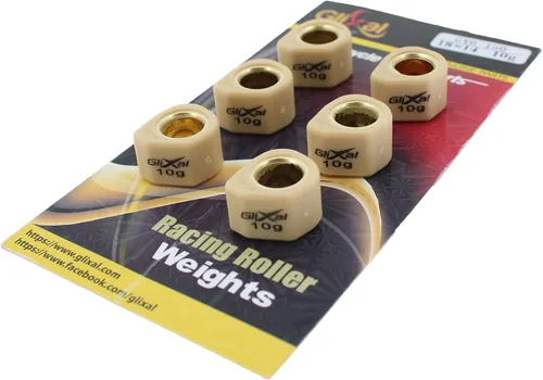 Vista 13 de Glixal deslizadores de variador polígono de alto rendimiento de 18x14mm, rodillos deslizantes de carreras de peso de 152QMI 157QMJ GY6 125cc 150cc