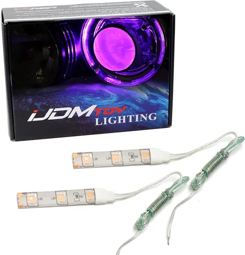 Vista 7 de Tira de luces LED Devil Demon Eye de iJDMTOY 3-SMD para adaptación a las luces de proyector o portavasos LED, caja de guantes, fluorescentes