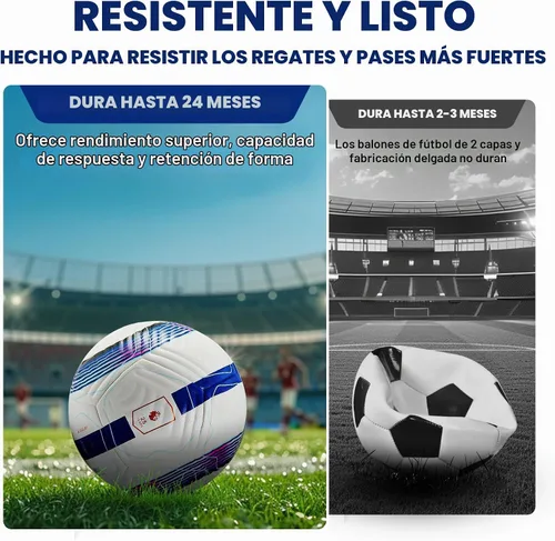 Vista 3 de Balón de fútbol Academy tamaño 5