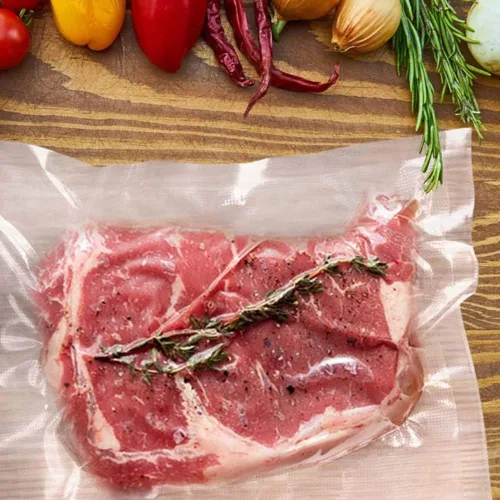 Vista 2 de Volanic 40 bolsas selladoras al vacío de 8 x 12 pulgadas sin BPA en relieve grueso para ahorrar al vacío cocinar alimentos preparación de comidas