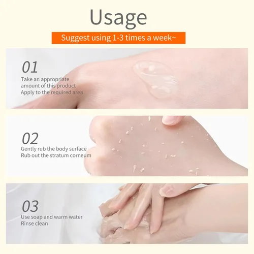 Vista 7 de Orange Enzymes - Exfoliante en gel exfoliante para rostro y cuerpo, gel naranja de limpieza profunda para eliminar puntos negros, exfoliante
