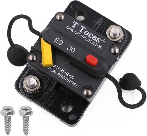 Vista 39 de E69 Interruptor de circuito de 10 A T3 con restablecimiento manual Mini de montaje en superficie IP66 Interruptor conmutable de 10 A