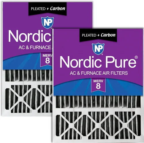 Vista 21 de Nordic Pure 20 x 25 x 5 (tamaño real: 19 3/4 x 24 3/4 x 4 3/8) Lennox X6673 X6675 Filtro Merv 8 de repuesto para reducción de olores 2
