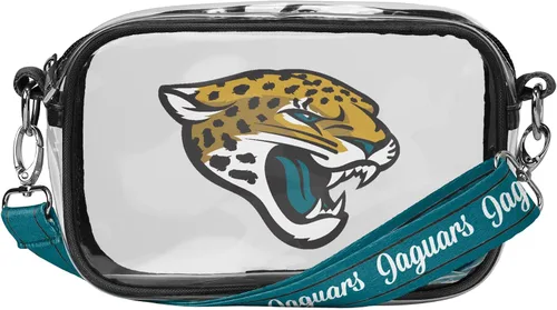 Vista 12 de FOCO NFL Womens NFL Team Logo Stripe Clear Crossbody Bag