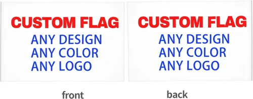 Vista 5 de Bandera personalizada, añade tu propio diseño aquí, banderas de coche pequeñas de doble cara para exteriores, regalos personalizables, bandera