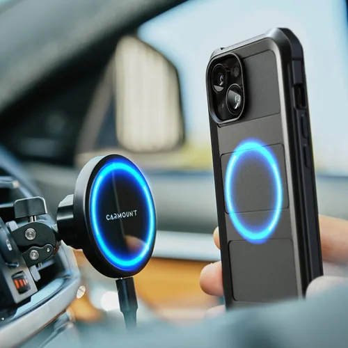 Vista 3 de ENCASED Funda compatible con iPhone 15, protección de grado militar con cobertura de cuerpo completo resistente de 360 grados (iPhone 15)