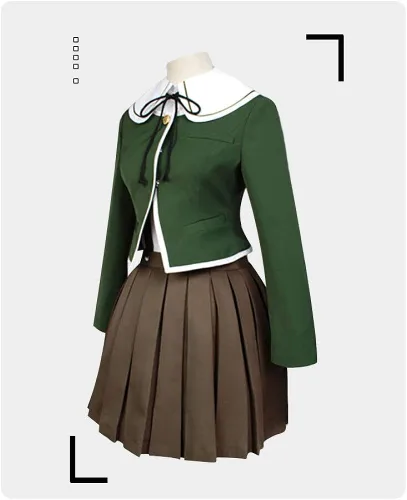 Vista 2 de Anime Fujisaki Chihiro - Disfraz de uniforme escolar para mujer y niña