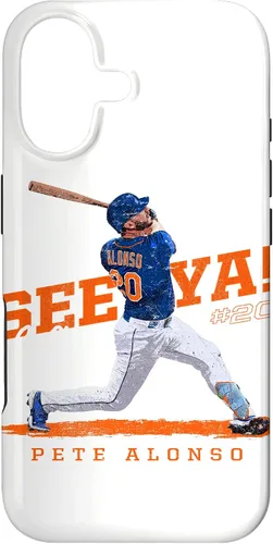 Vista 32 de Funda para iPhone 16 See Ya! Pete Alonso New York MLBPA