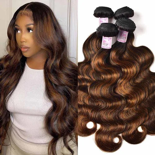 Vista 14 de Beauty Forever #FB30 - Extensiones de cabello humano virgen Remy virgen sin procesar de 8 pulgadas, 8 pulgadas FB30 Color 1 Bundle