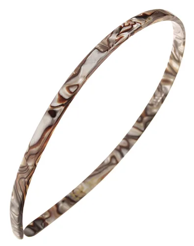 Vista 14 de Diadema marrón para mujer, France Luxe de 1/4 de pulgada, ultracómoda, delgada, África, ajuste flexible con dientes suaves antideslizantes, sujeción