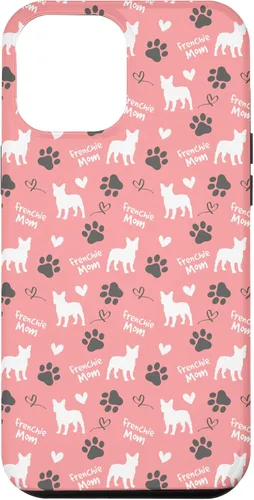 Vista 10 de Funda de regalo para iPhone 12 mini Frenchie mamá Bulldog francés rosa para mujer