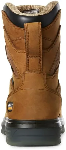 Vista 3 de ARIAT Botas de trabajo impermeables Turbo de 8 pulgadas con punta de carbono para hombre, Carbon