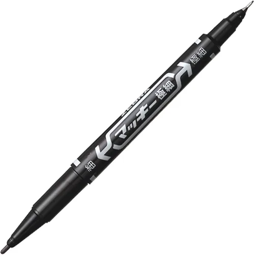 Vista 2 de Zebra marcador permanente McKee extra fino B-MO-120-MC-BK Negro 10 piezas