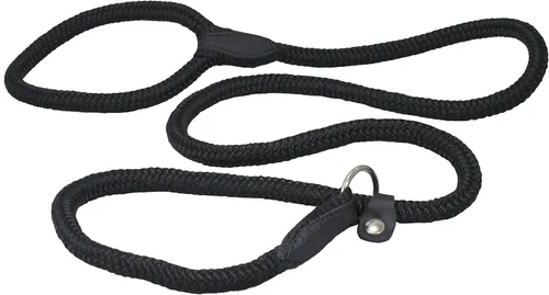 Vista 8 de Dogs My Love Collar y correa ajustables de cuerda de nailon para perro de 6 pies de largo (pequeño: 1/4" (6 mm), marrón)