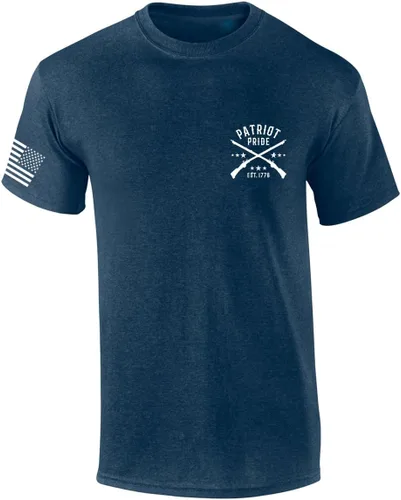 Vista 2 de Camiseta de manga corta para hombre con diseño de calavera y círculo, diseño de calavera