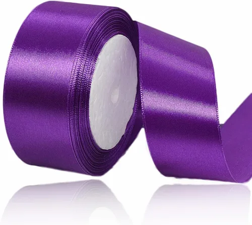 Vista 118 de Cinta beige de 1-1/2 pulgadas x 25 yardas, cinta de satén de tela de color sólido para envolver regalos, manualidades, ramos de novia, coronas