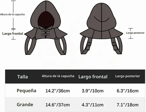 Vista 7 de FURPHI Steampunk - Sombrero medieval con capucha, gótico, suave, de gamuza sintética, disfraz para hombres y mujeres, Halloween