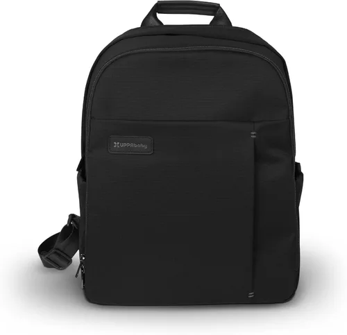 Vista 16 de UPPAbaby Mochila cambiador - Bolsillo para botella y portátil, funda para carrito - Ada Ada-sand Melange Cuero Castaño