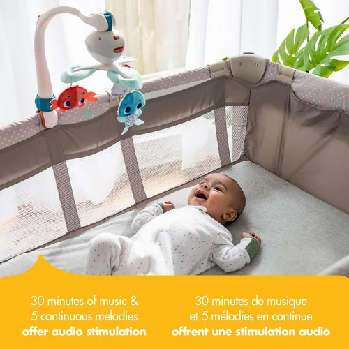 Vista 6 de Tiny Love Móvil de bebé para cuna, Móvil portátil 3-en-1, Tesoro El Océano