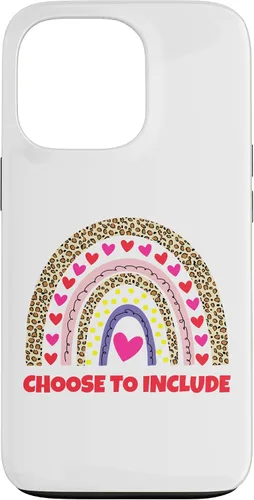 Vista 10 de Choose to Include Leopard Rainbow Special Needs Awareness Case for iPhone 17