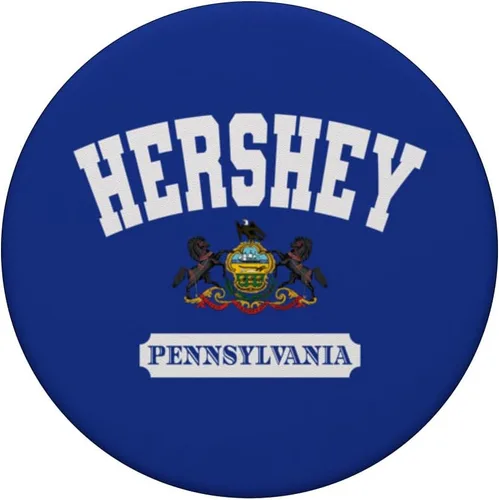 Vista 3 de Hershey Pennsylvania PA State Vintage Athletic Souvenir PopSockets PopGrip intercambiables