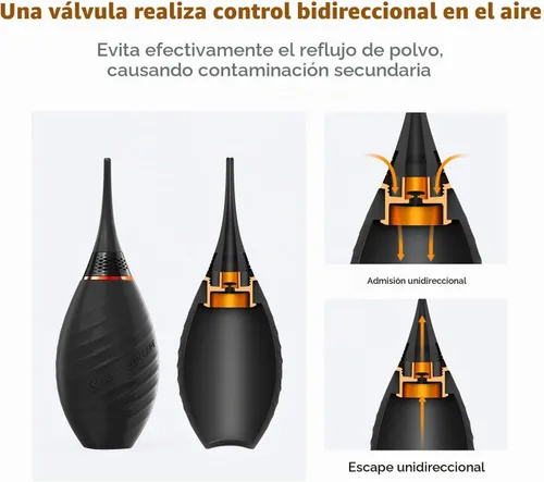 Vista 4 de K&F CONCEPT Soft Tip Strong Air Blower with Long Nozzle,Highly Elastic