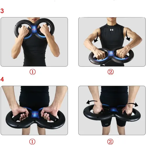 Vista 7 de Kuangmi Entrenador multifuncional para manos y antebrazos fortalecedores
