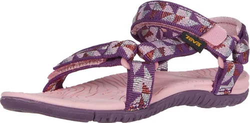 Vista 3 de Teva Sandalia unisex T Hurricane 3 para niños Balboa Fucshia Rojo
