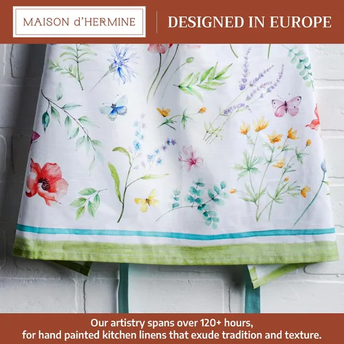 Vista 676 de Maison d' Hermine Delantales para mujer con bolsillo, 100% algodón (27.50 x 31.50 pulgadas)