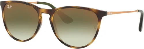 Vista 17 de Ray-Ban Junior RJ9060s Erika - Gafas de sol redondas para niños Caucho transparente fluorescente fucsia/marrón espejo naranja