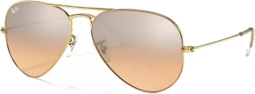Vista 101 de Ray-Ban RB3025 - Lentes de sol de aviador de metal para hombre y mujer + paquete con kit de cuidado de gafas iWear de diseñador
