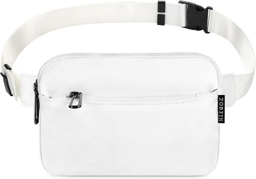 Vista 8 de Zorfin - Riñonera moderna de nailon negro para mujer