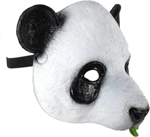 Vista 4 de Máscara de accesorio de disfraz de oso panda de espuma