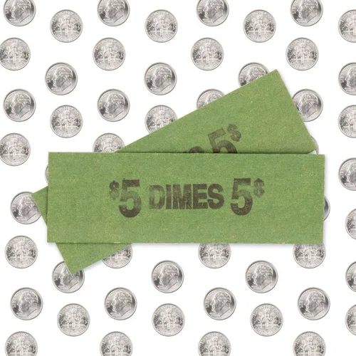 Vista 4 de Envoltorios planos para monedas, paquete sólido de 100