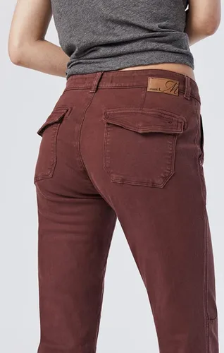 Vista 4 de Mavi Ivy - Pantalones cargo ajustados de tiro medio para mujer