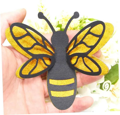 Vista 3 de SHOWERORO Calcomanías de pared de abeja, 3 calcomanías de pared para niños y niñas, calcomanías decorativas