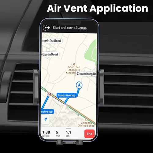 Vista 3 de AUCELI Soporte universal para teléfono celular de auto para ventilación de aire, soporte universal para teléfono celular de coche, compatible