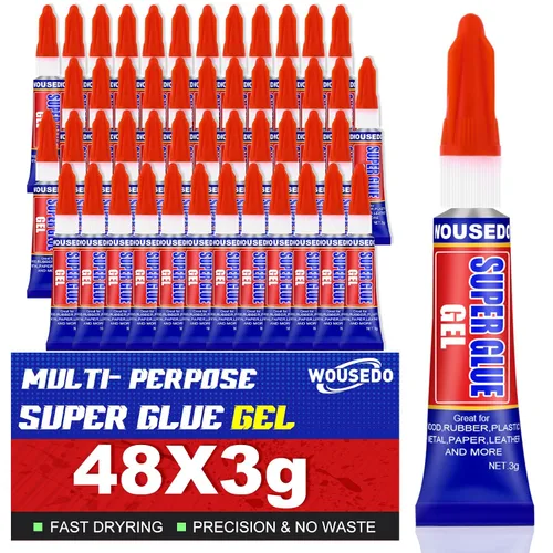 Vista 12 de 12 x 0.11 oz Super Glue líquido, pegamento de cianoacrilato multiusos