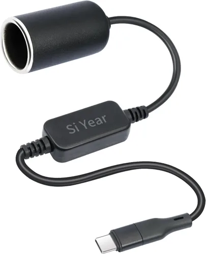 Vista 10 de Cable de alimentación USB A macho a 12 V 18 W para encendedor de cigarrillos, cable de alimentación para grabador de conducción, detector de radar