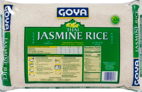 Vista 3 de Goya Foods Thai Jasmine Rice, 20 libras (paquete de 2)