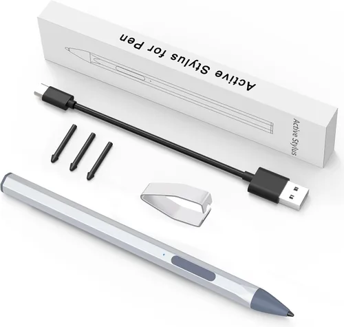 Vista 10 de ASUS - Lápiz óptico para transformador/Vivobook Flip/portátil, pantalla táctil, recargable, sensibilidad a la presión 4096, protocolo Microsoft MPP