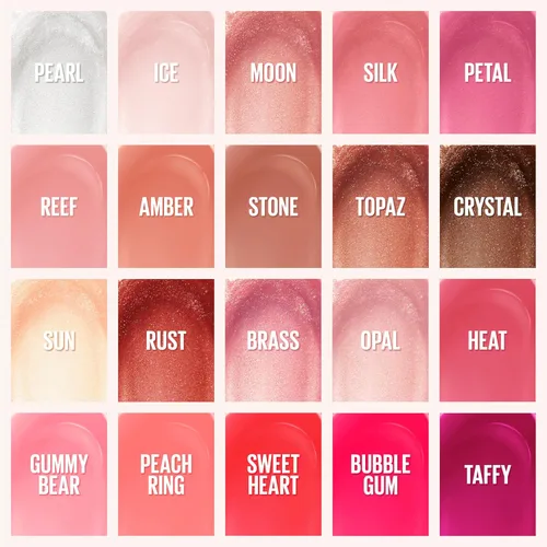 Vista 5 de Maybelline Lifter Gloss, Brillo de Labios Hidratante con Ácido Hialurónico, Alto Brillo para Labios Más Llenos, Perla, Perla Plateada Transparente