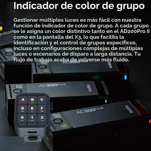 Vista 8 de Godox AD200Pro II AD200 Pro II 200Ws TTL Pocket Flash Strobe Monolight, HSS